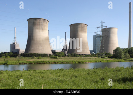 Werne, l'Allemagne, l'Gersteinwerk de RWE Power AG Banque D'Images