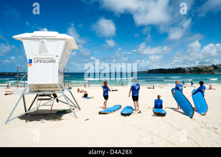 Fort de sauveteur sur la plage de Bondi à Sydney, Nouvelle Galles du Sud en Australie Banque D'Images