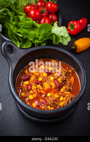 Hot chili con carne Banque D'Images