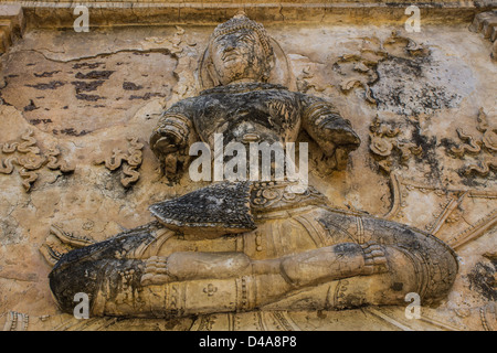 Ange sur le mur , wat Ched yod à Chiangmai Banque D'Images