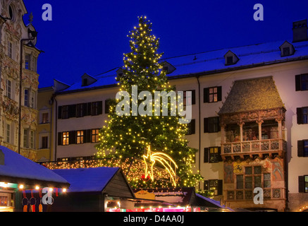 Weihnachtsmarkt Innsbruck Innsbruck - Marché de Noël 02 Banque D'Images