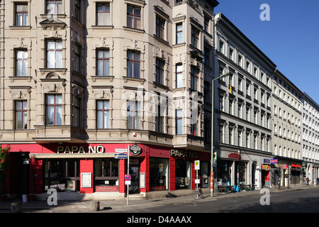 Berlin, Allemagne, la Oranienstrasse déserte le 1er mai Banque D'Images