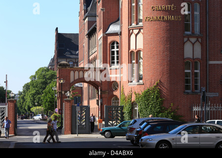 Berlin, Allemagne, l'hôpital de la Charité dans Charitestrasse Banque D'Images