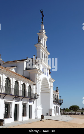 L'ermitage de El Rocio ( Ermita del Rocio ou Ermita de El Rocio) Province de Huelva, Andalousie, Espagne Banque D'Images