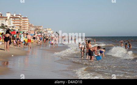 Plage de Matalascanas. La province de Huelva, Andalousie Espagne Banque D'Images