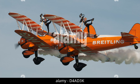 Brietling Wingwalkers Air Afficher Banque D'Images