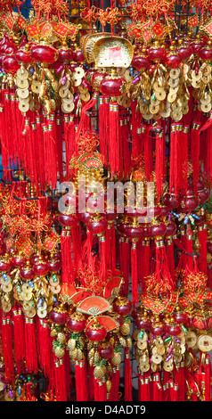 Souveniers traditionnels chinois dans la rue market Banque D'Images