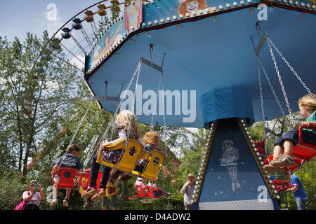 Berlin, Allemagne, le wiedereroeffnete temporaire Spree Park dans Berlin-Plänterwald Banque D'Images