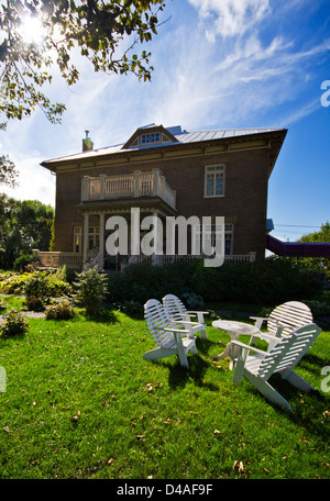 Maison de campagne traditionnelle au Québec - Canada Banque D'Images