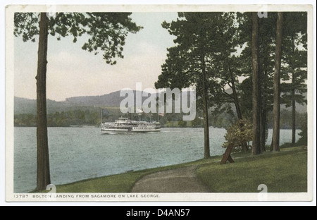 Bolton Landing de Sagamore, Lake George, N. Y. Banque D'Images