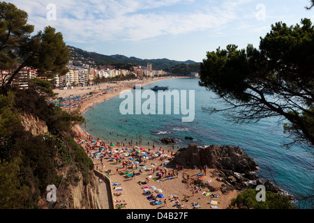 Costa Brava - Lloret de Mar - Espagne Banque D'Images