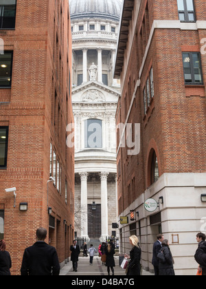 La Cathédrale St Paul de Paternoster Square, Londres, Angleterre Banque D'Images