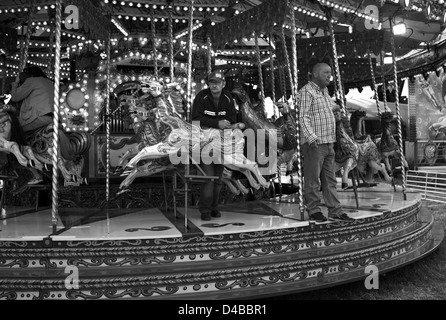 Chevaux de bois, la Hoppings Banque D'Images