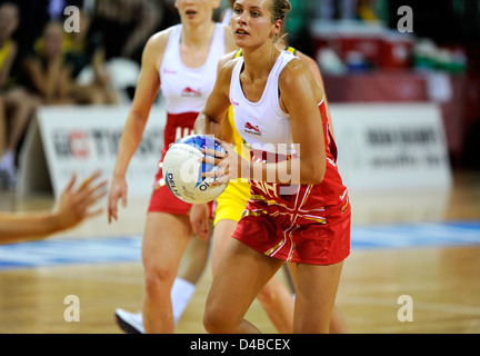 Le netball demi-finales, l'Angleterre contre l'Australie, les Jeux du Commonwealth Banque D'Images