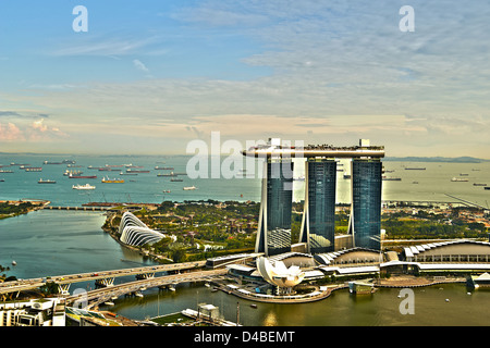 Singapour, Marina Bay Sands Banque D'Images