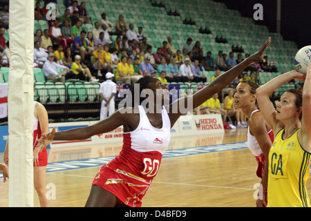 Le netball demi-finales, l'Angleterre contre l'Australie, les Jeux du Commonwealth Banque D'Images