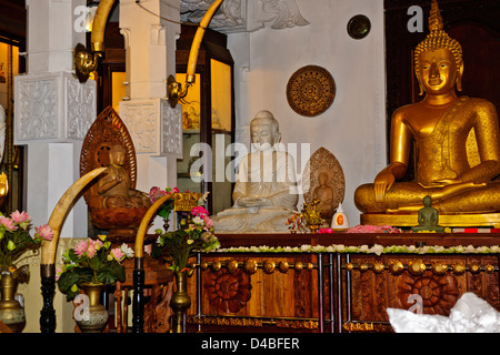 Temple de la dent,Temple Bouddhiste,Palais Royal,lac de Kandy,côté lac Residences,Hôtels,Kandy,près de Colombo, Sri Lanka, Ceylan Banque D'Images