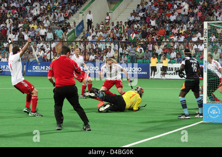 But pour l'Angleterre, Men's Hockey, l'Inde contre l'Angleterre, XIXE Jeux du Commonwealth, l'Inde Banque D'Images