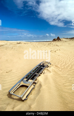 Location de grill sur quatre-vingt-dix mile beach, Northland, Nouvelle-Zélande Banque D'Images
