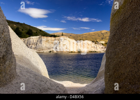 Lac Bleu ,St Bathans, Central Otago, Nouvelle-Zélande Banque D'Images