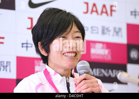 Mizuki Noguchi (JPN), 10 mars 2013 - Marathon : Nagoya de Marathon 2013 à Aichi, au Japon. (Photo de YUTAKA/AFLO SPORT) Banque D'Images