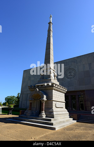 Monument confédéré Jackson Mississippi MS-NOUS Banque D'Images