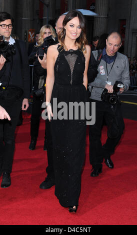 Los Angeles, USA. 11 mars 2013. Olivia Wilde arrive à la première du film pour l'incroyable Burt Wonderstone au Chinese Theatre à Hollywood. Credit : Sydney Alford / Alamy Live News Banque D'Images