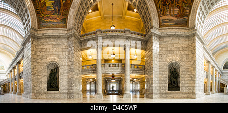 Capitale de l'état de l'Utah à l'intérieur du bâtiment Panorama rotonde Banque D'Images