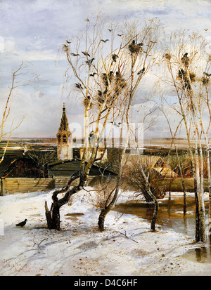 Alexeï Savrassov, Freux sont retournés 1871 Huile sur toile. Galerie Tretiakov, Moscou, Russie Banque D'Images