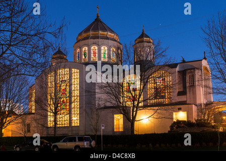 Saint Mary's Église catholique ukrainienne, Vancouver, British Columbia, Canada Banque D'Images