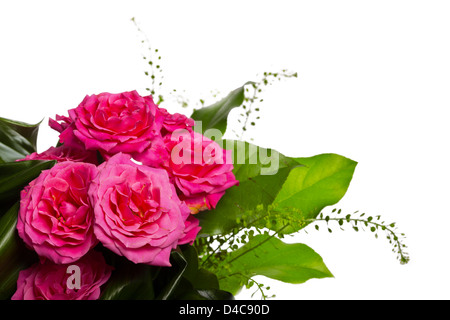 Carte de vœux pour la décoration de la pink roses Banque D'Images