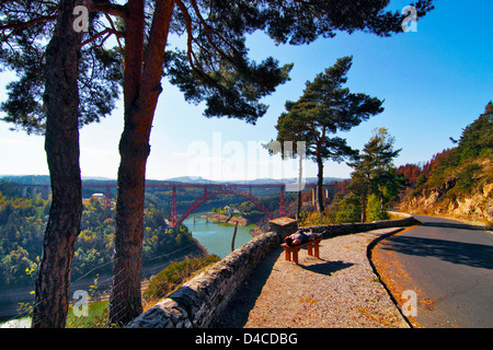 Garabit-Viaduct, Departement Cantal, Auvergne, France, Europe Banque D'Images