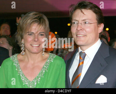 Le Prince Charles et la Princesse Laurentien assister à un spectacle de ballet à la princesse Margriet des Pays-Bas en célébration du 65e anniversaire de Apeldoorn, Pays-Bas, 19 janvier 2008. Photo : Albert Nieboer Pays-bas OUT Banque D'Images