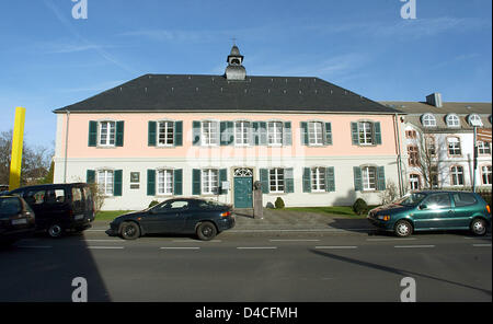 Vue sur la maison de Robert Schumann, Germanym Bonn-Endenich, 25 janvier 2008. Compositeur allemand Robert Schumann, l'un des plus célèbre du 19ème siècle a été compositeurs romantiques né le 08 juin 1810 à Zwickau, Allemagne, et est décédé le 29 juillet 1856 dans Bonn-Endenich. Photo : Horst Ossinger Banque D'Images