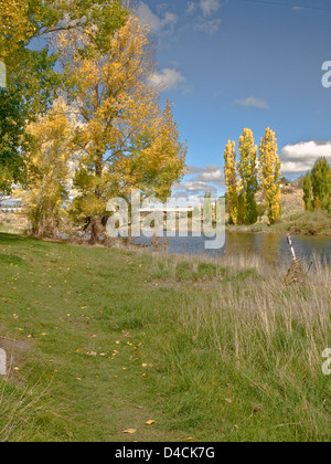 Snowy River, Dalgety, montagnes enneigées, NSW, Australie Banque D'Images