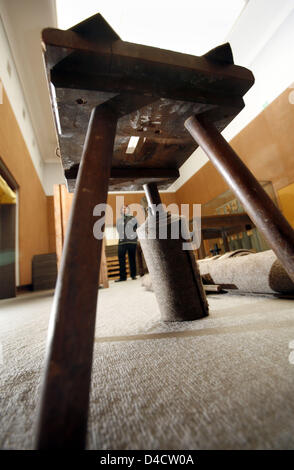 La photo montre l'un des soi-disant "Block Beuys' 'installations au Hessisches Landesmuseum " (Musée d'état de Hesse') à Darmstadt, Allemagne, 21 février 2008. Le musée, qui accueille la plus grande exposition permanente Beuys, présente ses plans pour remettre les salles d'exposition, le vendredi 22 février 2008. Photo : FRANK RUMPENHORST Banque D'Images