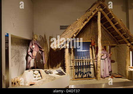 Exposition dans le musée national hongrois à Budapest, Hongrie. Banque D'Images