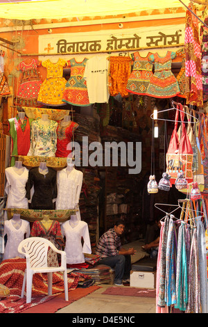 Un magasin d'artisanat à Jaipur Rajasthan Inde Banque D'Images