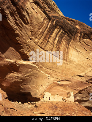 Mummy Cave ruine, Canyon de Chelly, Arizona. La Nation navajo, Apache Comté. USA. Banque D'Images