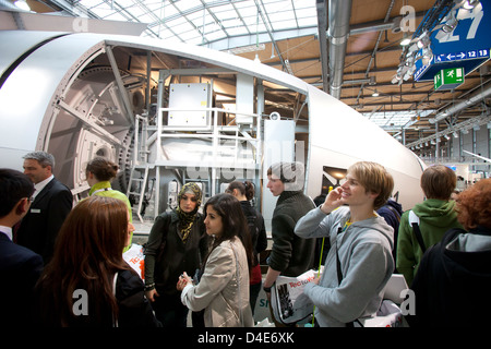 Hanovre, Allemagne, Enercon éolienne à la foire industrielle Hannover Banque D'Images