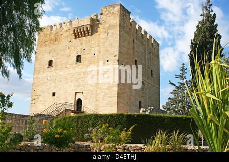 Cité médiévale château de colosse à Chypre. Banque D'Images