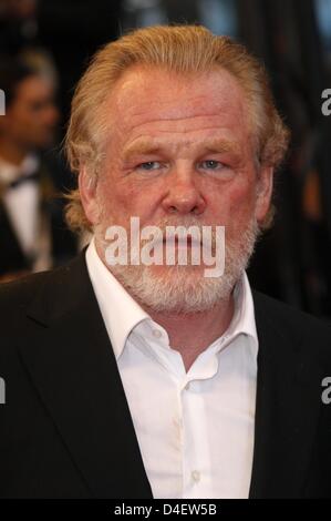 L'acteur américain Nick Nolte arrive à la première de "l'échange" au Palais des Festivals à la 61e Festival de Cannes à Cannes, France, 20 mai 2008. Photo : Hubert Boesl Banque D'Images