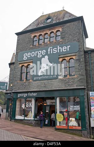 George Fisher boutique escalade à Keswick Cumbria Banque D'Images