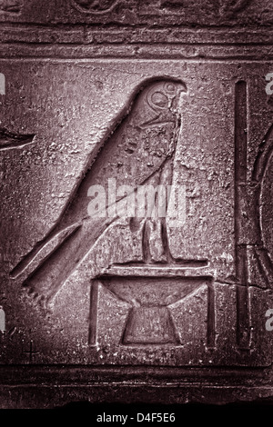 Horus au Temple de Karnak Banque D'Images