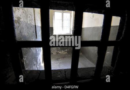 Impression de l'ancien camp de concentration de Dachau, Allemagne, 18 avril 2008. CC Dachau a été l'un des premiers installés CCs par les Nazis quelques jours après la prise d'Hitler le 22 mars 1933. Photo : Peter Kneffel Banque D'Images