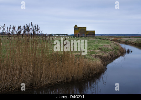 St Thomas Becket une église à Fairfield sur Romney Marsh dans le Kent Banque D'Images