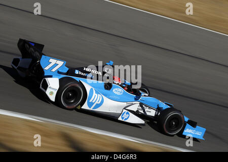 12 mars 2013 - Birmingham, Alabama, États-Unis - Simon Pagenaud de Schmidt Peterson Motorsports lors des essais de pré-saison d'Indycar au Barber Motorsport Park. (Crédit Image : © Ron Bijlsma/ZUMAPRESS.com) Banque D'Images