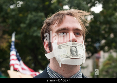 Washington DC, USA, l'occupation du mouvement Occupy McPherson Square Banque D'Images