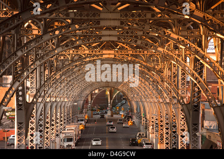 HARLEM TRESTLE MANHATTAN NEW YORK USA Banque D'Images