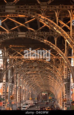 HARLEM TRESTLE MANHATTAN NEW YORK USA Banque D'Images